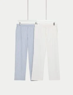 2pk Cool Comfort™ Striped Pyjama Bottoms -Cyberjammies Store 2pk cool comfort striped pyjama bottoms 7
