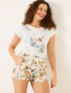 Bee Print Pyjama Shorts