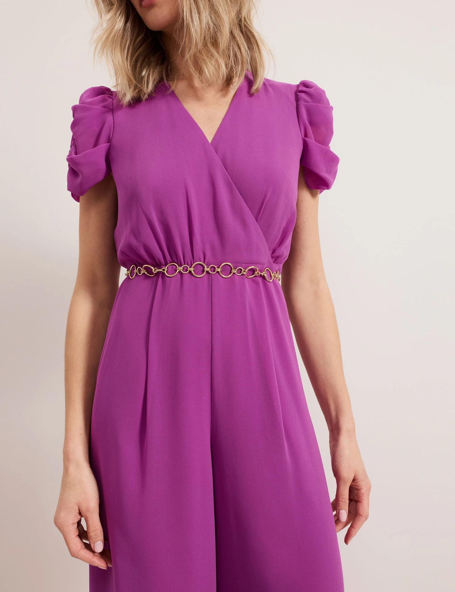 Belted Wide Leg Jumpsuit 4 Belted Wide Leg Jumpsuit - Image 4