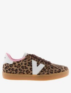 VICTORIA Berlin Leopard Suede Trainers