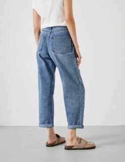 Boyfriend Mid Rise Cropped Turn Up Jeans -Cyberjammies Store Boyfriend Mid Rise Cropped Turn Up Jeans 4