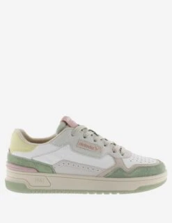 VICTORIA C80 Leather Lace Up Perforated Trainers