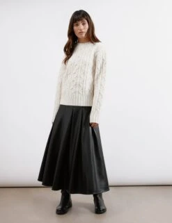 Cable Knit Crew Neck Jumper -Cyberjammies Store Cable Knit Crew Neck Jumper 2