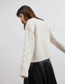 Cable Knit Crew Neck Jumper -Cyberjammies Store Cable Knit Crew Neck Jumper 4