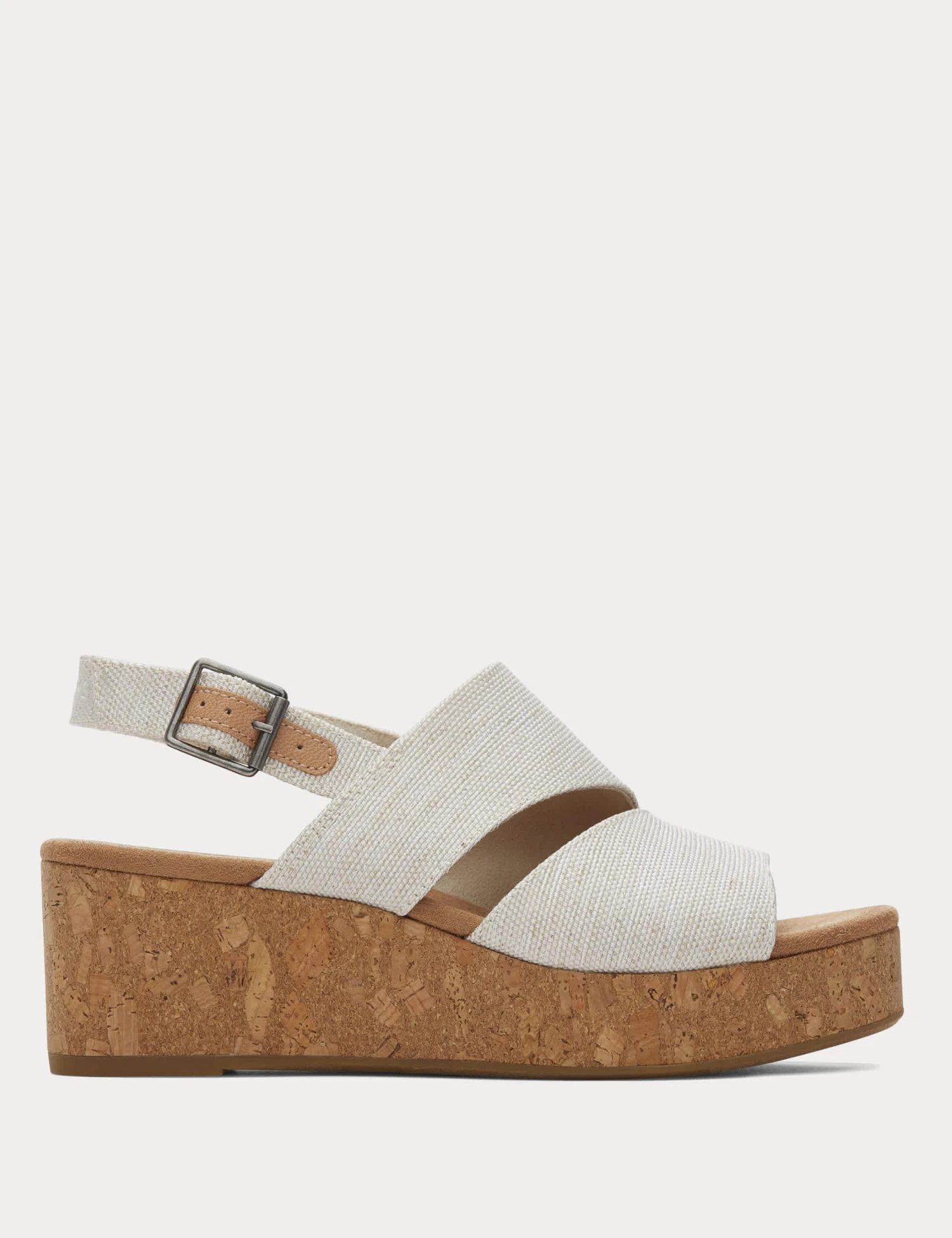 Toms Canvas Buckle Wedge Sandals 1 Toms Canvas Buckle Wedge Sandals