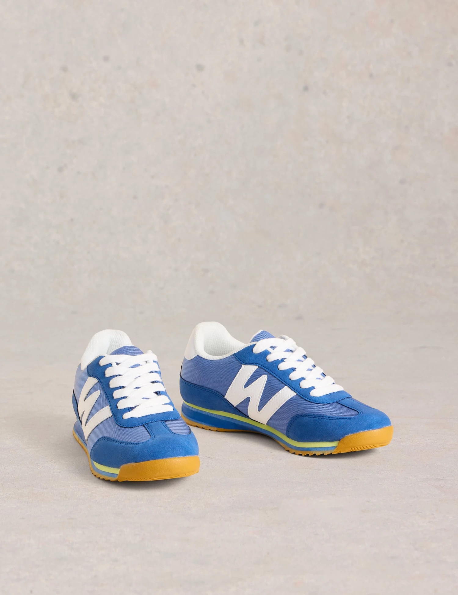 WHITE STUFF Canvas Lace Up Side Detail Trainers 2 WHITE STUFF Canvas Lace Up Side Detail Trainers - Image 2