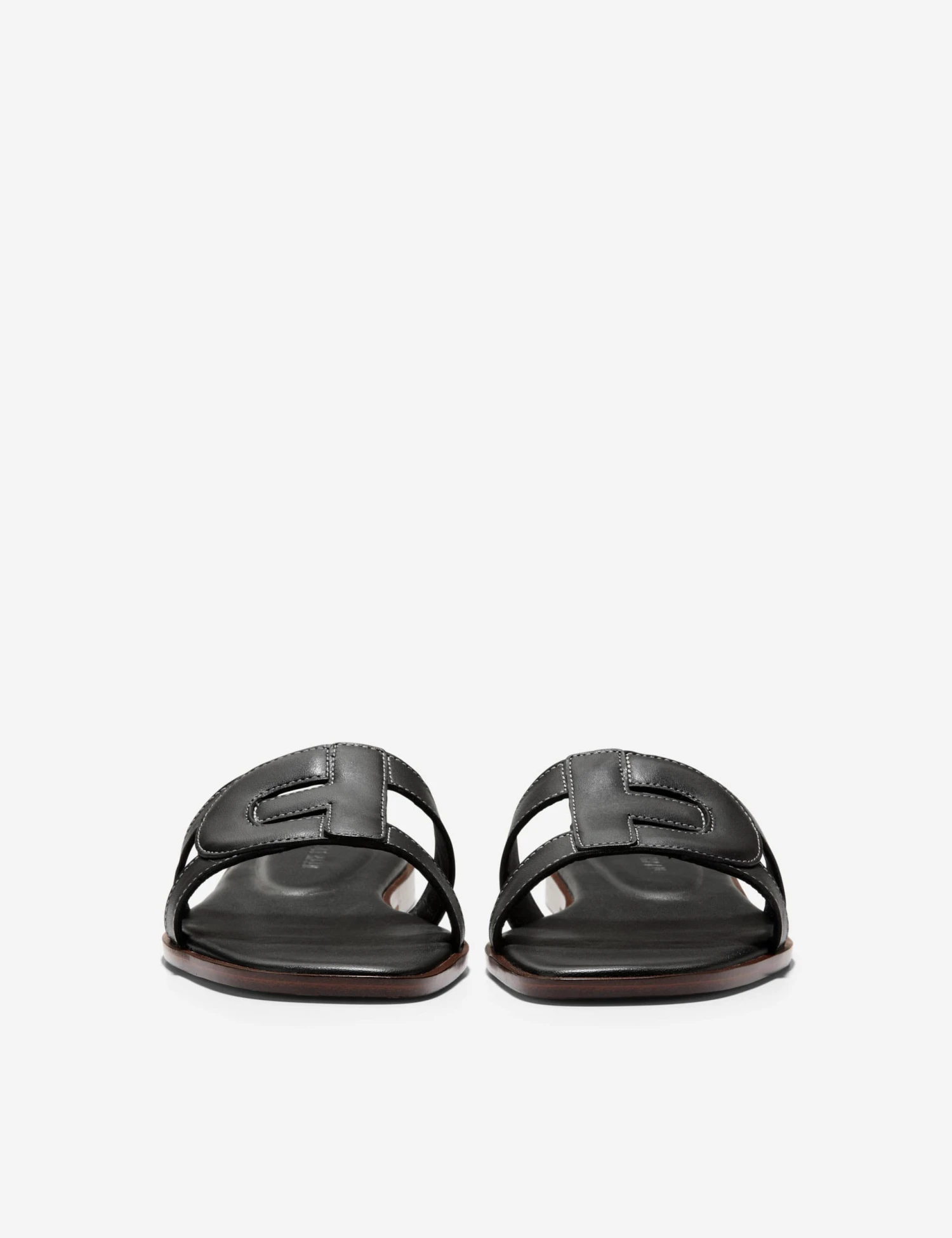 Cole Haan Chrisee Leather Flat Square Toe Sliders 3 Cole Haan Chrisee Leather Flat Square Toe Sliders - Image 3