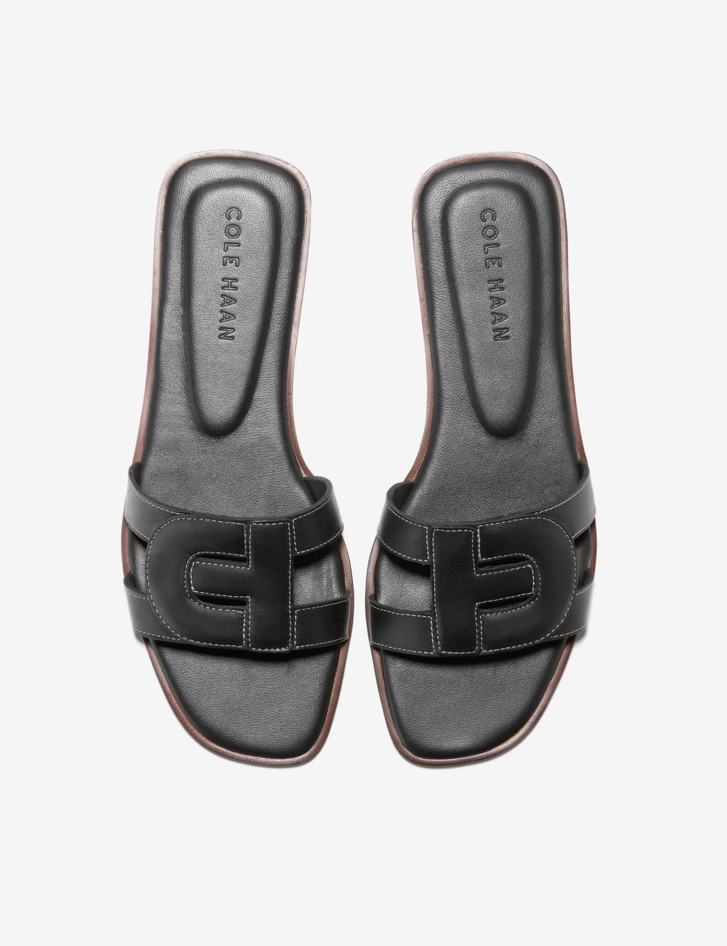 Cole Haan Chrisee Leather Flat Square Toe Sliders 5 Cole Haan Chrisee Leather Flat Square Toe Sliders - Image 5
