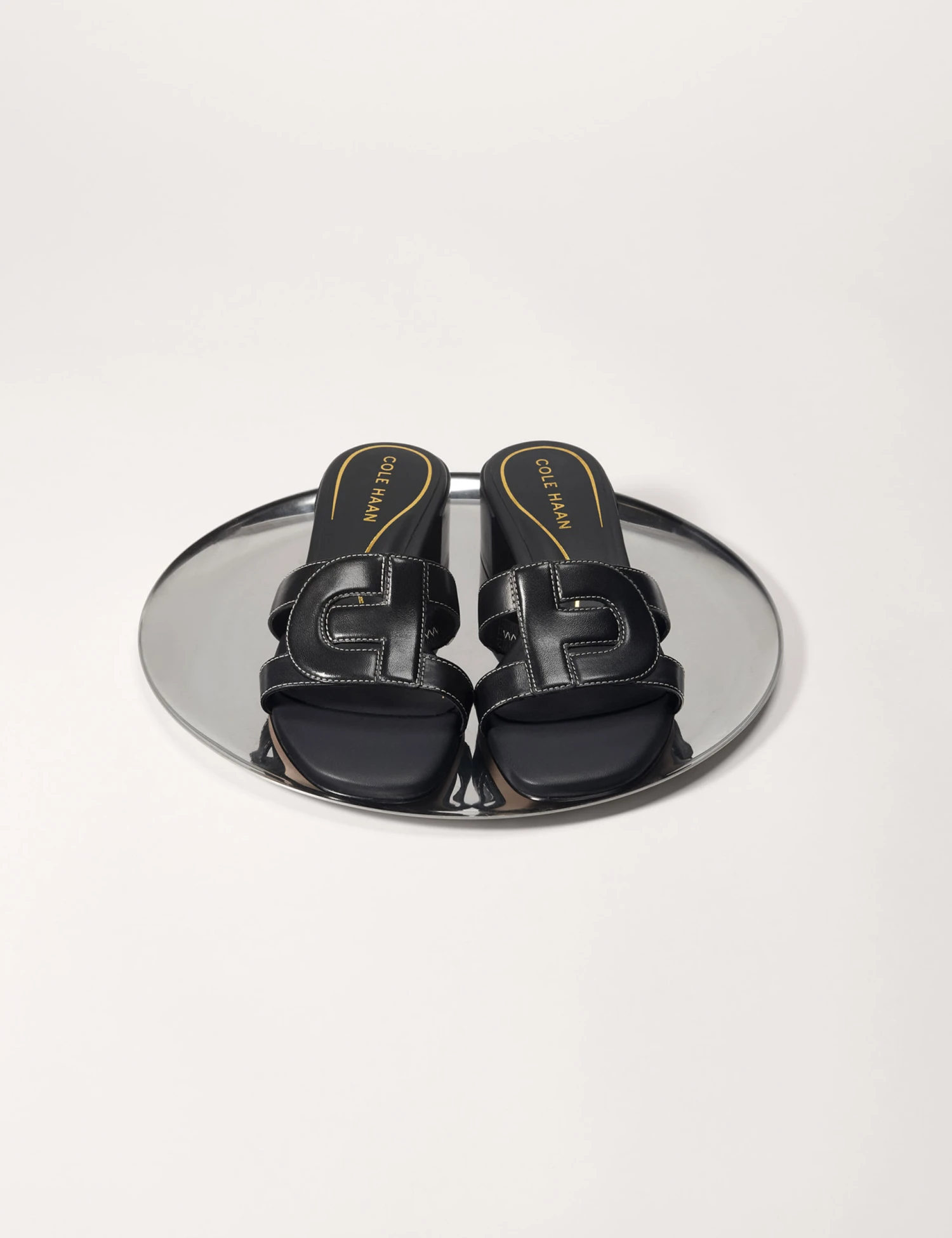 Cole Haan Chrisee Leather Flat Square Toe Sliders 6 Cole Haan Chrisee Leather Flat Square Toe Sliders - Image 6