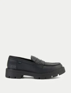 Kickers Chunky Block Heel Loafers