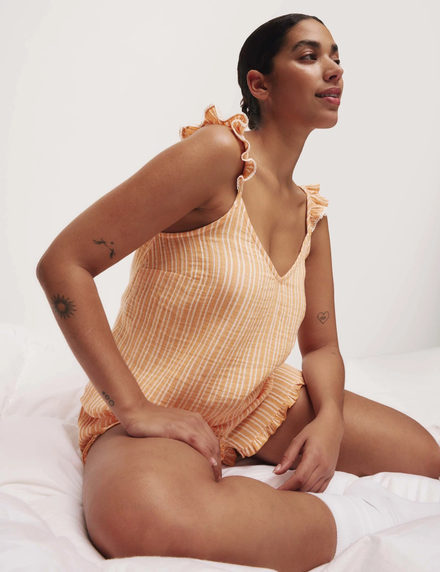 Cool Comfort™ Muslin Striped Shortie Set 1 Cool Comfort™ Muslin Striped Shortie Set