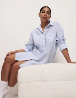 Cool Comfort™ Striped Nightdress -Cyberjammies Store Cool Comfort Striped Nightdress 2