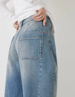 Cordelia Mid Rise Barrel Leg Jeans -Cyberjammies Store Cordelia Mid Rise Barrel Leg Jeans 4