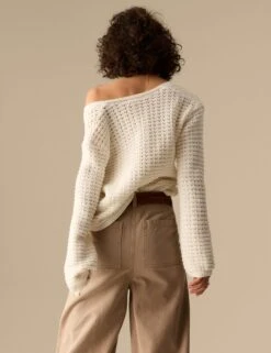 Cotton Blend Knitted V-Neck Cardigan -Cyberjammies Store Cotton Blend Knitted V Neck Cardigan 4