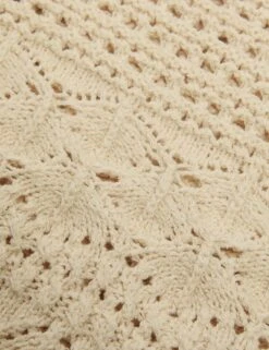 Cotton Blend Pointelle V-Neck Button Front Cardigan -Cyberjammies Store Cotton Blend Pointelle V Neck Button Front Cardigan 6