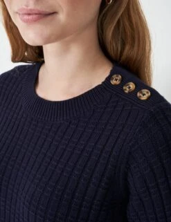 Cotton Blend Textured Button Detail Jumper 14 Cotton Blend Textured Button Detail Jumper -Cyberjammies Store Cotton Blend Textured Button Detail Jumper 4