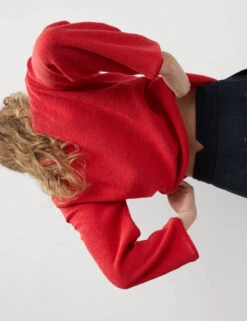 Cotton Blend Textured Crew Neck Jumper -Cyberjammies Store Cotton Blend Textured Crew Neck Jumper 2