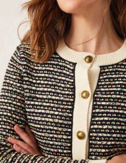 MONSOON Cotton Blend Textured Knitted Short Jacket 15 MONSOON Cotton Blend Textured Knitted Short Jacket -Cyberjammies Store Cotton Blend Textured Knitted Short Jacket 3