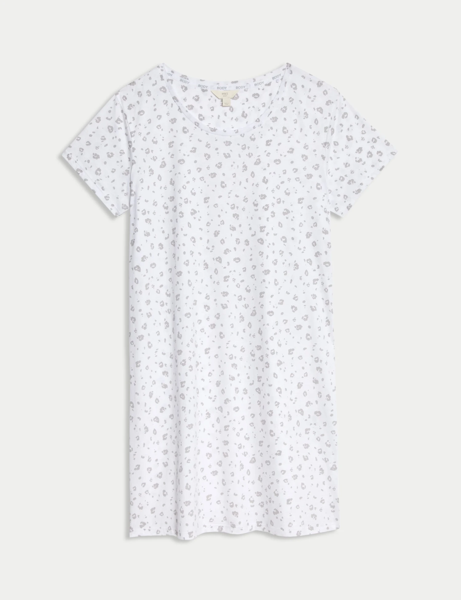 Cotton Modal Animal Print Short Nightdress 2 Cotton Modal Animal Print Short Nightdress - Image 2