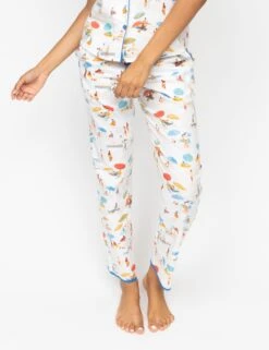 Cyberjammies Cotton Modal Beach Print Pyjama Bottoms