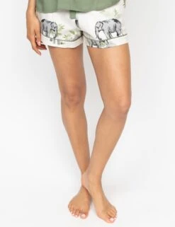 Cyberjammies Cotton Modal Elephant Pyjama Shorts