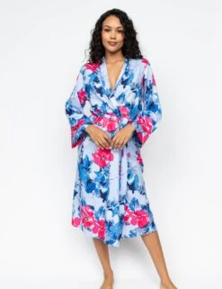 Cyberjammies Cotton Modal Floral Dressing Gown
