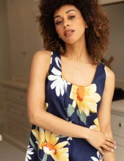 Cyberjammies Cotton Modal Floral Sleeveless Nightdress -Cyberjammies Store Cotton Modal Floral Sleeveless Nightdress 3