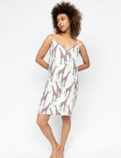 Cyberjammies Cotton Modal Giraffe Print Chemise