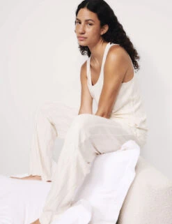 Cotton Modal Scallop Edge Ribbed Pyjama Set -Cyberjammies Store Cotton Modal Scallop Edge Ribbed Pyjama Set 5