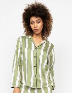 Cyberjammies Cotton Modal Striped Pyjama Top