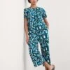 Cotton Rich Abstract Print Pyjama Set