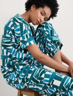 Cotton Rich Abstract Print Pyjama Set -Cyberjammies Store Cotton Rich Abstract Print Pyjama Set 3