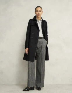 Cotton Rich Belted Double Breasted Trench Coat