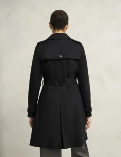 Cotton Rich Belted Double Breasted Trench Coat -Cyberjammies Store Cotton Rich Belted Double Breasted Trench Coat 3