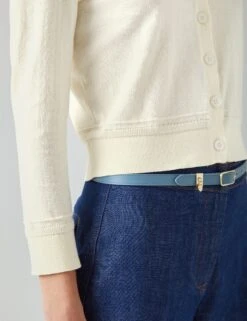 Cotton Rich Crew Neck Button Front Cardigan -Cyberjammies Store Cotton Rich Crew Neck Button Front Cardigan 2