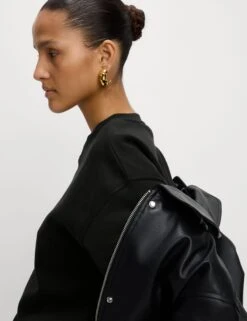 Cotton Rich Crew Neck Cropped Sweatshirt -Cyberjammies Store Cotton Rich Crew Neck Cropped Sweatshirt 4