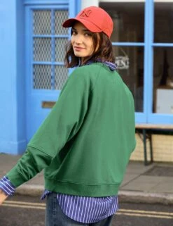 Cotton Rich Crew Neck Relaxed Sweatshirt -Cyberjammies Store Cotton Rich Crew Neck Relaxed Sweatshirt 4