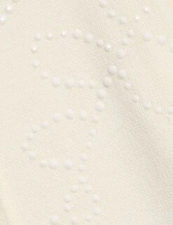 Cotton Rich Embellished Crew Neck Cardigan -Cyberjammies Store Cotton Rich Embellished Crew Neck Cardigan 5