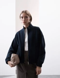 Cotton Rich High Neck Jacket -Cyberjammies Store Cotton Rich High Neck Jacket 4