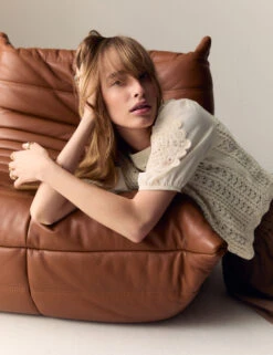 Cotton Rich Knitted Crew Neck Jumper