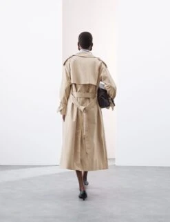 Cotton Rich Longline Trench Coat -Cyberjammies Store Cotton Rich Longline Trench Coat 3