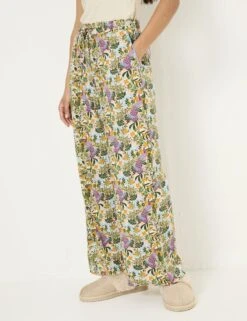 Cotton Rich Print Pyjama Bottoms