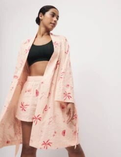 Cotton Rich Seersucker Shell Print Wrap -Cyberjammies Store Cotton Rich Seersucker Shell Print Wrap 3