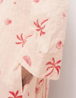 Cotton Rich Seersucker Shell Print Wrap -Cyberjammies Store Cotton Rich Seersucker Shell Print Wrap 4