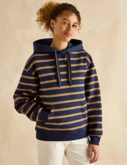 Joules Cotton Rich Striped Hoodie