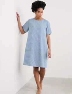 Cotton Rich Striped Nightdress
