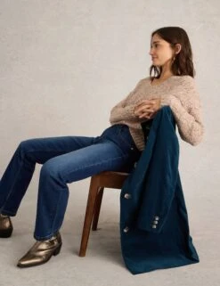 WHITE STUFF Cotton Rich Velvet Overcoat 22 WHITE STUFF Cotton Rich Velvet Overcoat -Cyberjammies Store Cotton Rich Velvet Overcoat 2