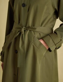 Joules Cotton Rich Waterproof Belted Trench Coat -Cyberjammies Store Cotton Rich Waterproof Belted Trench Coat 5
