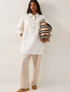 MONSOON Denim Collared Mini Shirt Dress 16 MONSOON Denim Collared Mini Shirt Dress -Cyberjammies Store Denim Collared Mini Shirt Dress 4