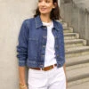 Denim Cropped Jacket